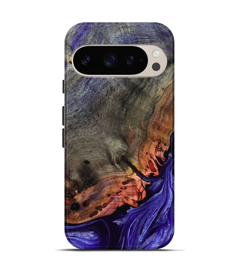 Pixel 9 Pro Wood Live Edge Phone Case - Israel (Purple, 802064)