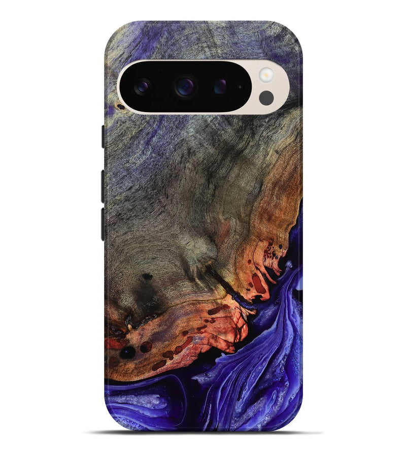 Pixel 9 Pro XL Wood Live Edge Phone Case - Israel (Purple, 802064)