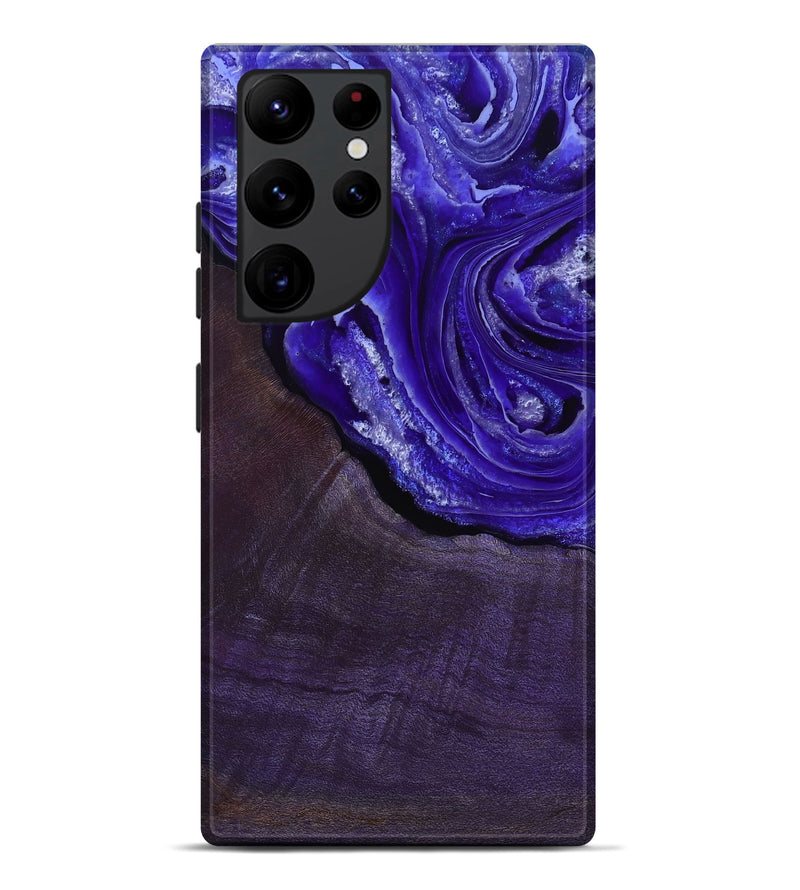 Galaxy S22 Ultra Wood Live Edge Phone Case - Nevaeh (Purple, 802065)
