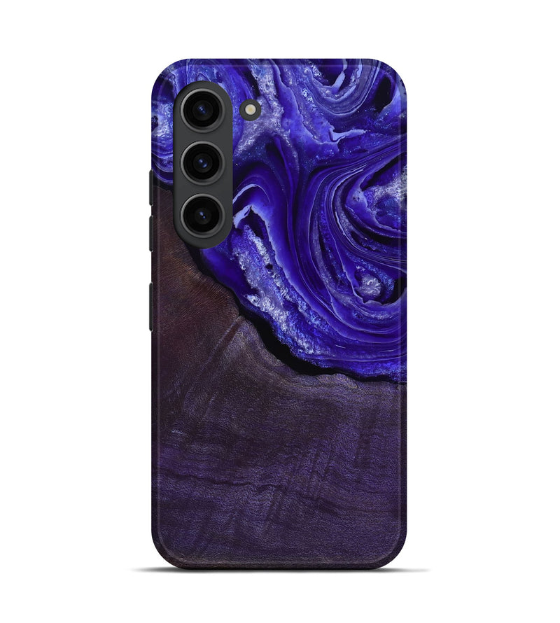 Galaxy S23 Wood Live Edge Phone Case - Nevaeh (Purple, 802065)