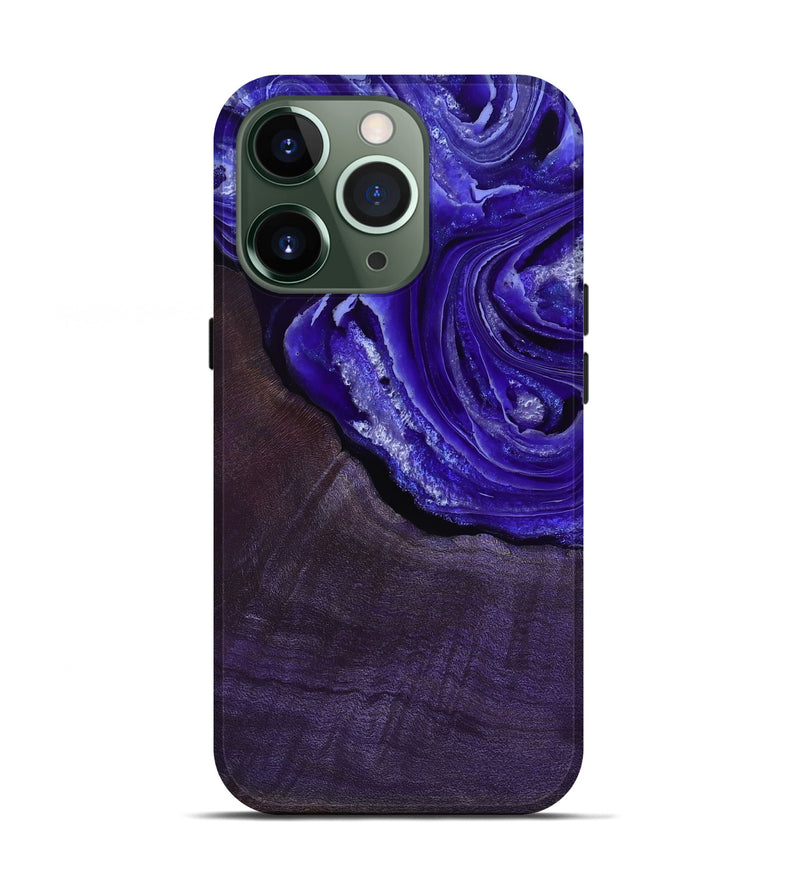 iPhone 13 Pro Wood Live Edge Phone Case - Nevaeh (Purple, 802065)