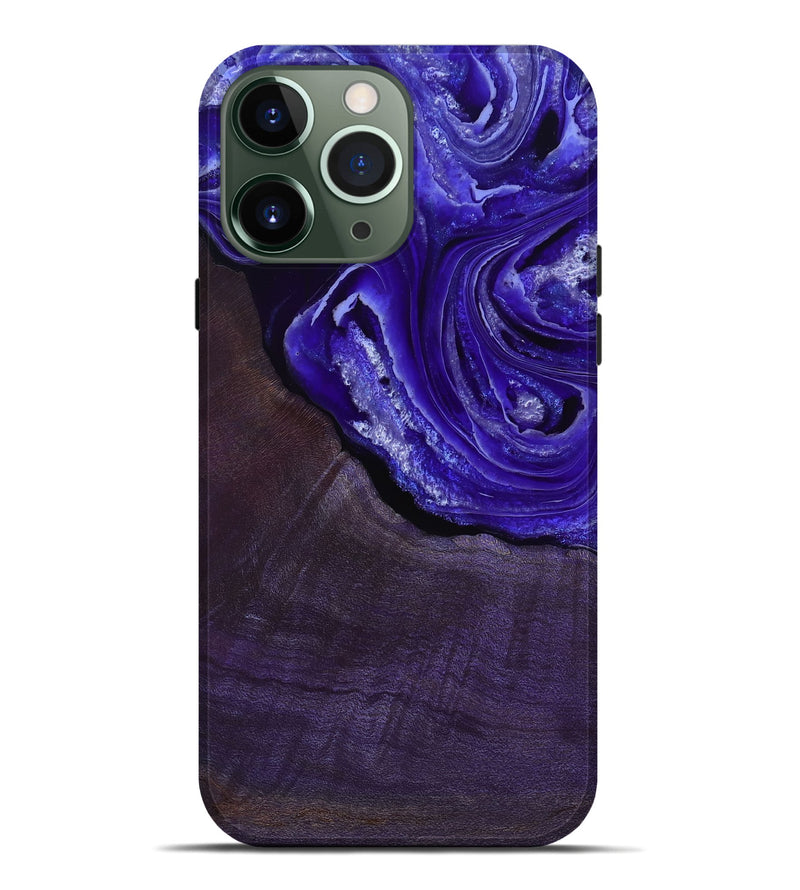 iPhone 13 Pro Max Wood Live Edge Phone Case - Nevaeh (Purple, 802065)