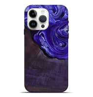 iPhone 15 Pro Max Wood Live Edge Phone Case - Nevaeh (Purple, 802065)