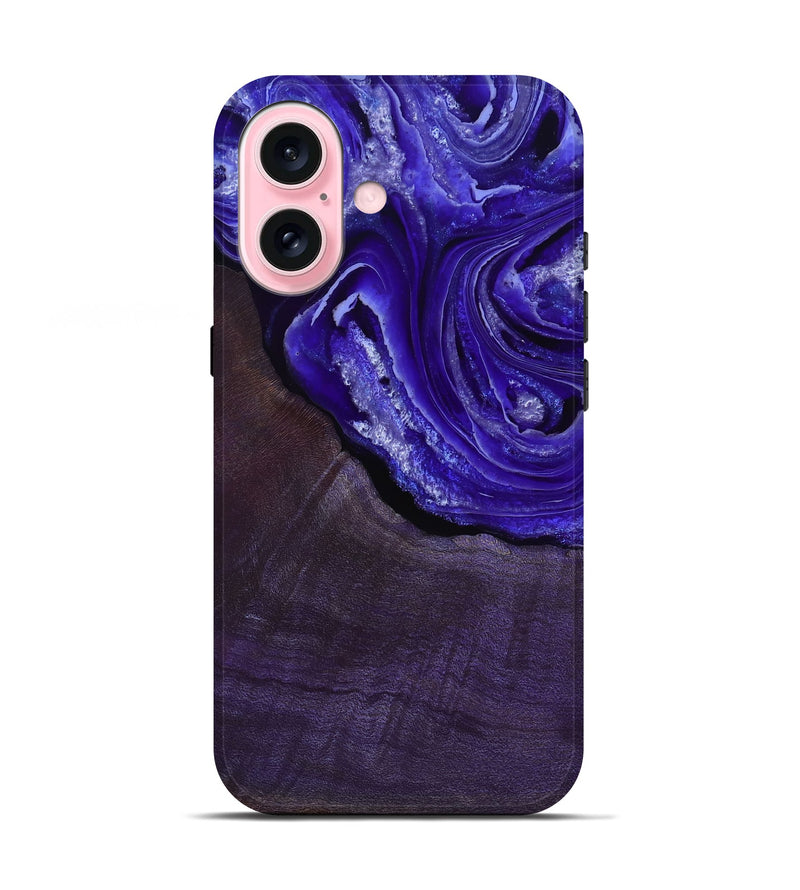iPhone 17 Wood Live Edge Phone Case - Nevaeh (Purple, 802065)
