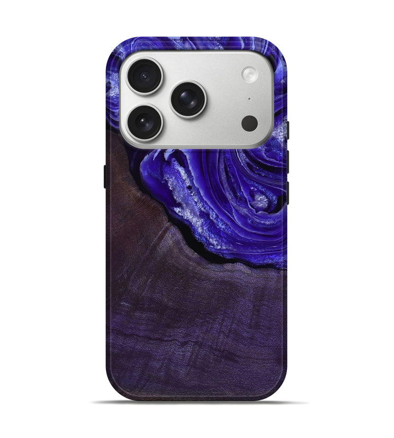 iPhone 17 Pro Wood Live Edge Phone Case - Nevaeh (Purple, 802065)