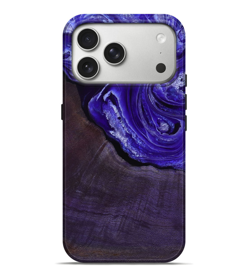 iPhone 17 Pro Max Wood Live Edge Phone Case - Nevaeh (Purple, 802065)