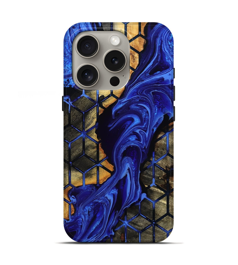 iPhone 16 Pro Wood Live Edge Phone Case - Cletus (Pattern, 802066)