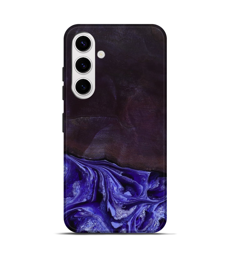 Galaxy S25 Wood Live Edge Phone Case - Colten (Purple, 802067)