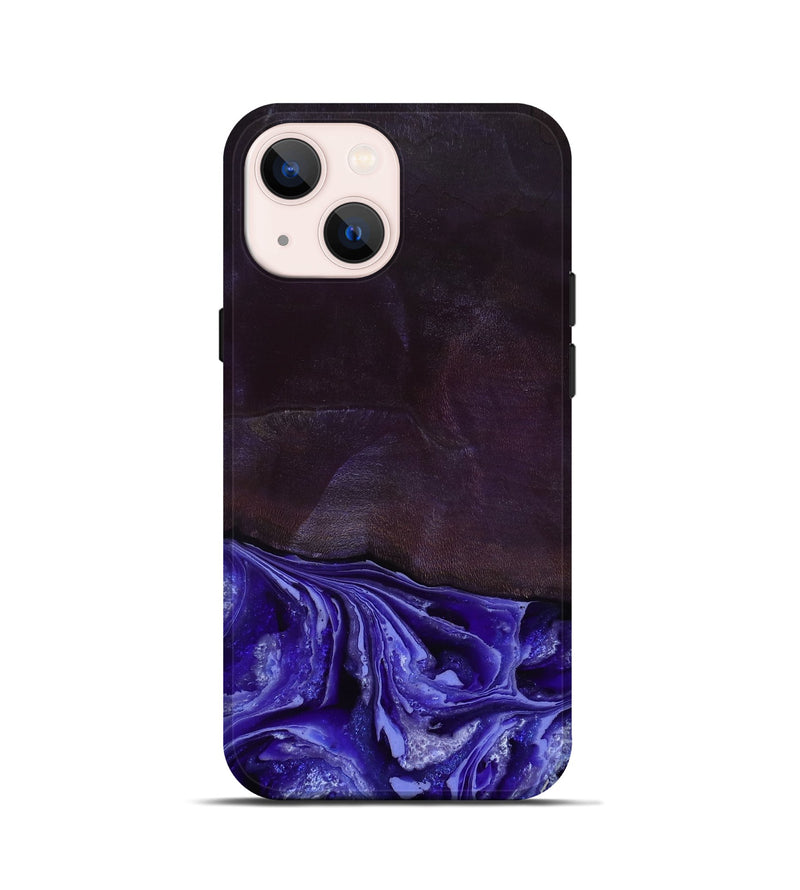 iPhone 13 mini Wood Live Edge Phone Case - Colten (Purple, 802067)