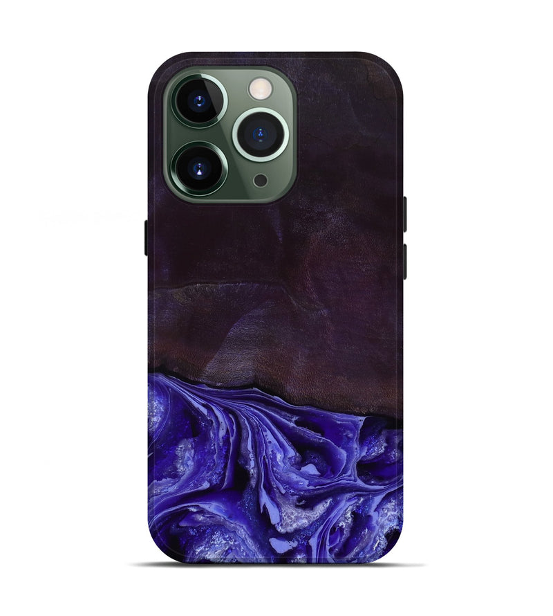 iPhone 13 Pro Wood Live Edge Phone Case - Colten (Purple, 802067)
