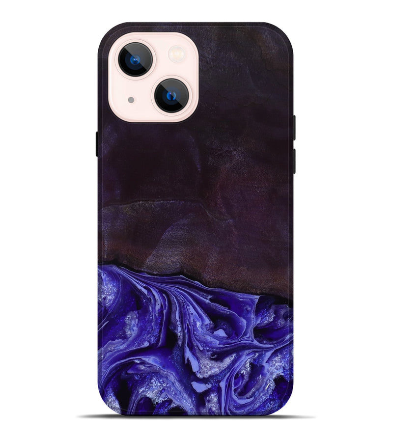 iPhone 14 Plus Wood Live Edge Phone Case - Colten (Purple, 802067)