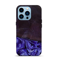 iPhone 14 Pro Wood Live Edge Phone Case - Colten (Purple, 802067)