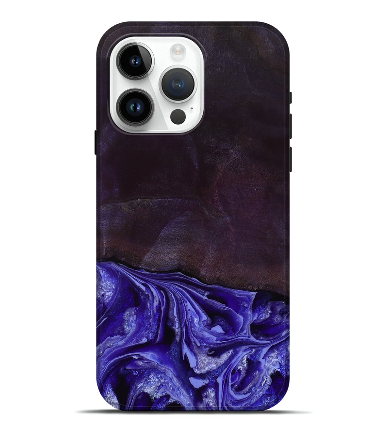 iPhone 15 Pro Max Wood Live Edge Phone Case - Colten (Purple, 802067)