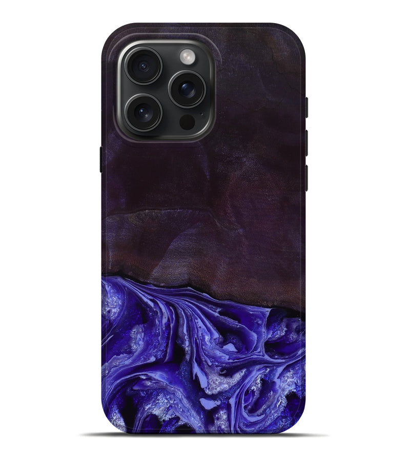 iPhone 16 Pro Max Wood Live Edge Phone Case - Colten (Purple, 802067)