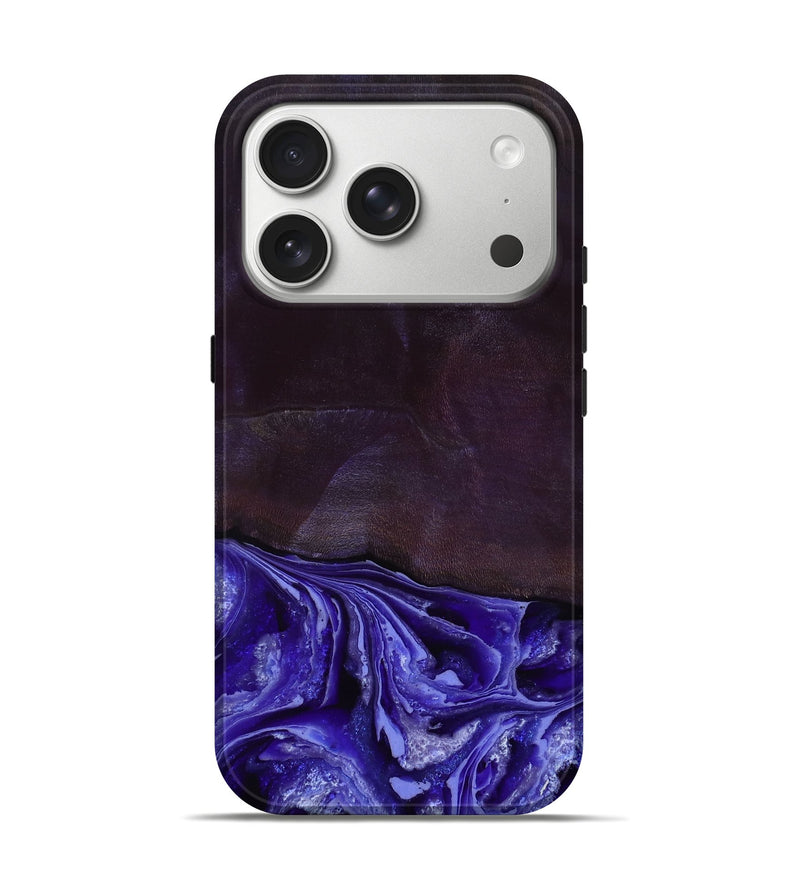 iPhone 17 Pro Wood Live Edge Phone Case - Colten (Purple, 802067)