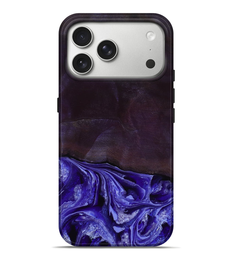 iPhone 17 Pro Max Wood Live Edge Phone Case - Colten (Purple, 802067)
