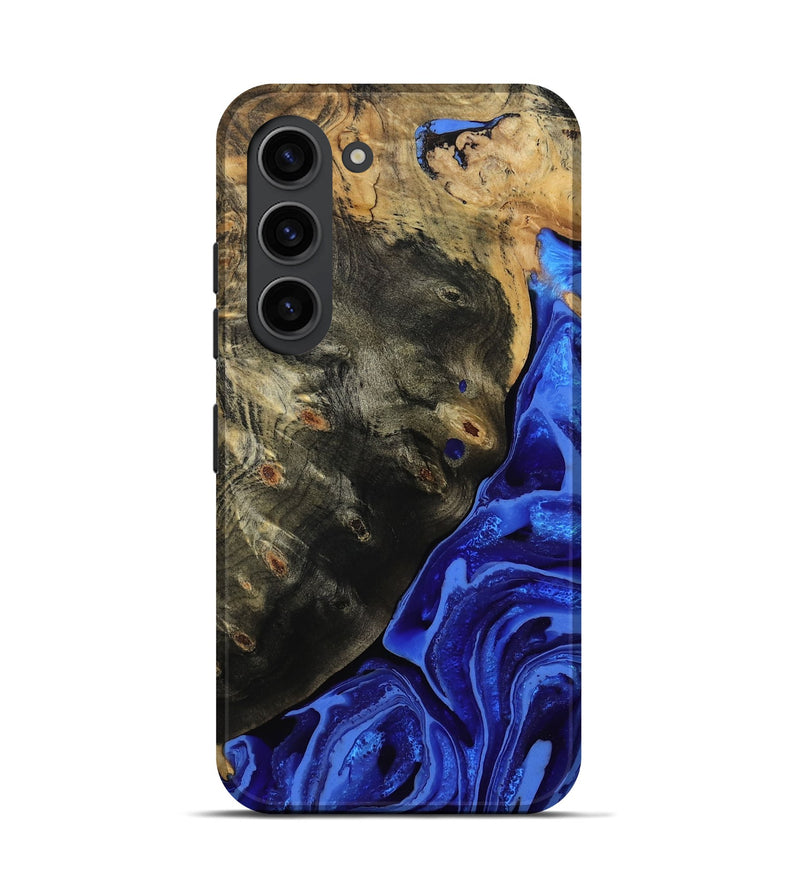 Galaxy S23 Wood Live Edge Phone Case - Melvin (Blue, 802068)