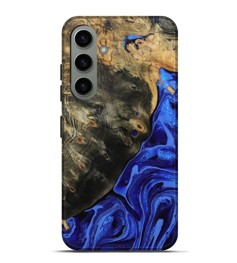 Galaxy S24 Plus Wood Live Edge Phone Case - Melvin (Blue, 802068)