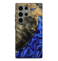 Galaxy S24 Ultra Wood Live Edge Phone Case - Melvin (Blue, 802068)