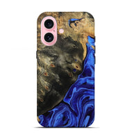 iPhone 17 Wood Live Edge Phone Case - Melvin (Blue, 802068)