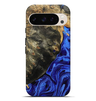 Pixel 9 Pro XL Wood Live Edge Phone Case - Melvin (Blue, 802068)