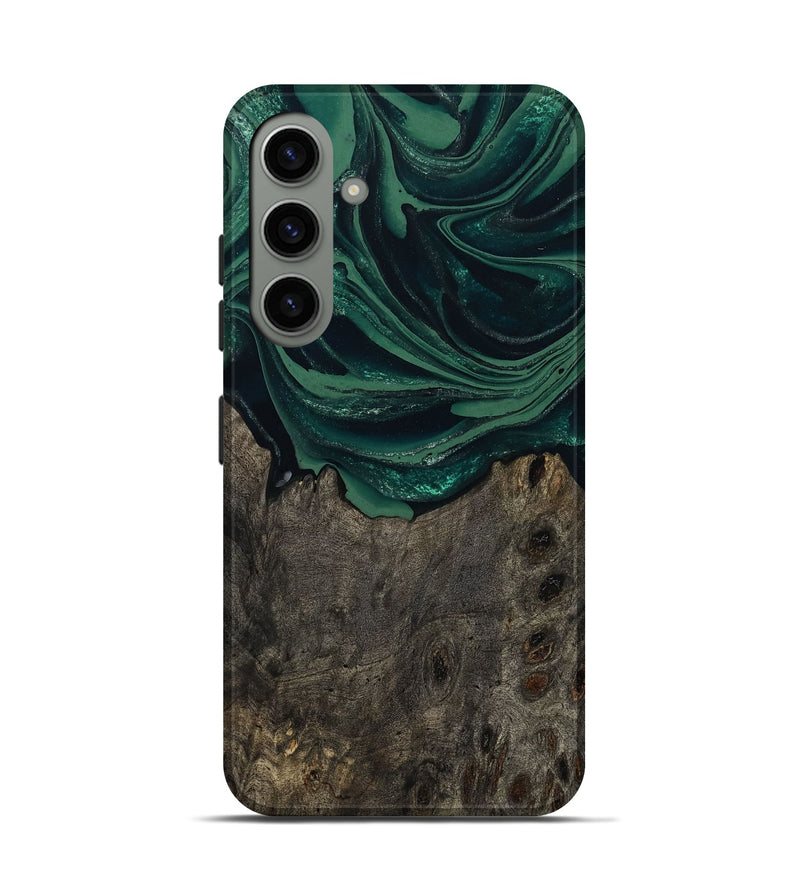 Galaxy S24 Wood Live Edge Phone Case - Josue (Green, 802069)