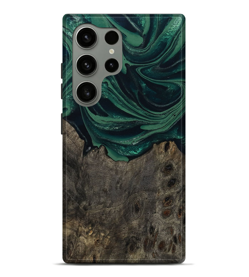 Galaxy S24 Ultra Wood Live Edge Phone Case - Josue (Green, 802069)