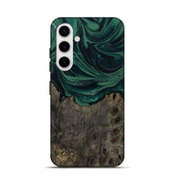 Galaxy S25 Wood Live Edge Phone Case - Josue (Green, 802069)