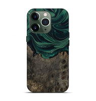 iPhone 13 Pro Wood Live Edge Phone Case - Josue (Green, 802069)