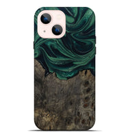 iPhone 14 Plus Wood Live Edge Phone Case - Josue (Green, 802069)