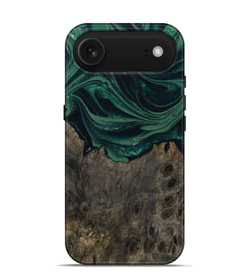 iPhone 17 Air Wood Live Edge Phone Case - Josue (Green, 802069)