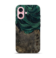 iPhone 17 Wood Live Edge Phone Case - Josue (Green, 802069)