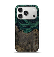 iPhone 17 Pro Wood Live Edge Phone Case - Josue (Green, 802069)