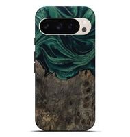 Pixel 9 Pro XL Wood Live Edge Phone Case - Josue (Green, 802069)