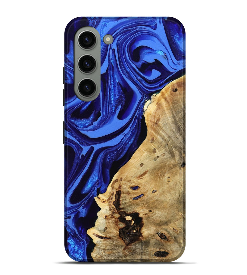 Galaxy S23 Plus Wood Live Edge Phone Case - Karma (Blue, 802070)
