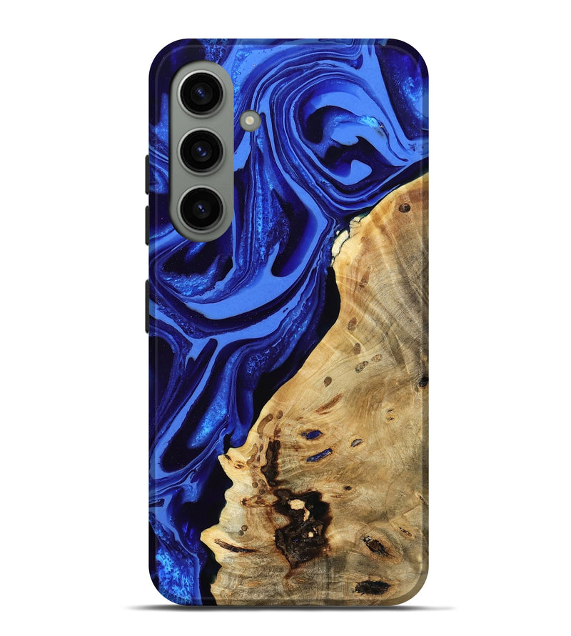 Galaxy S24 Plus Wood Live Edge Phone Case - Karma (Blue, 802070)