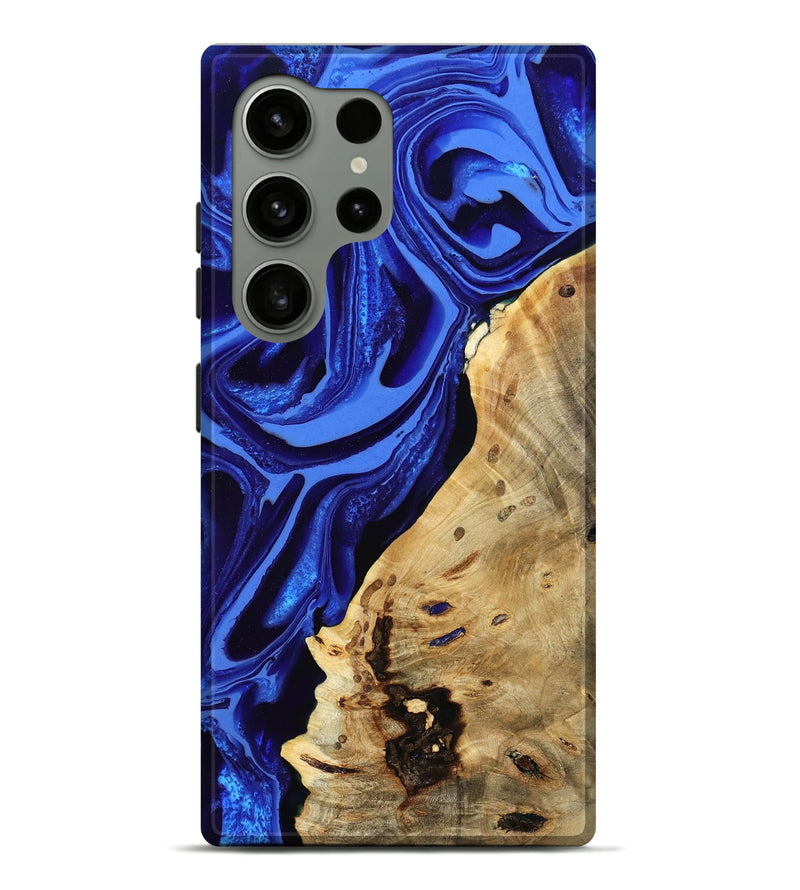Galaxy S24 Ultra Wood Live Edge Phone Case - Karma (Blue, 802070)