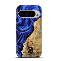 Pixel 9 Wood Live Edge Phone Case - Karma (Blue, 802070)