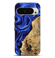 Pixel 9 Pro XL Wood Live Edge Phone Case - Karma (Blue, 802070)