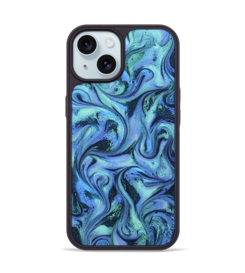 iPhone 15 ResinArt Phone Case - Jakayla (Blue, 802071)