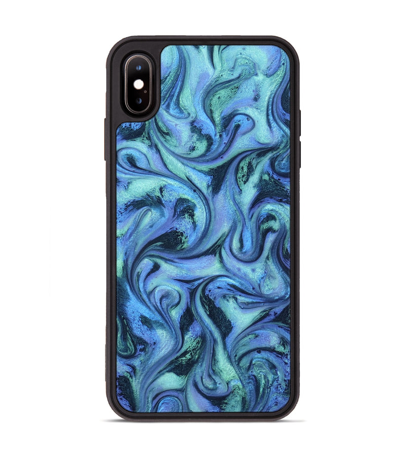 iPhone Xs Max ResinArt Phone Case - Jakayla (Blue, 802071)
