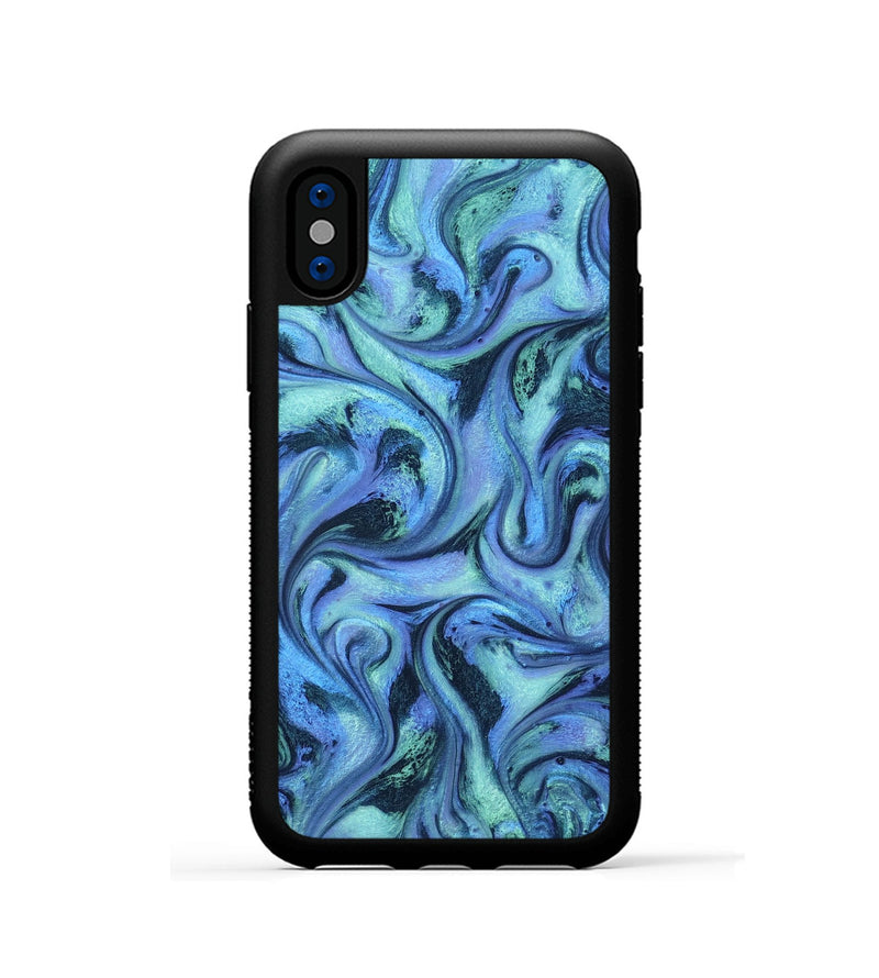 iPhone Xs ResinArt Phone Case - Jakayla (Blue, 802071)