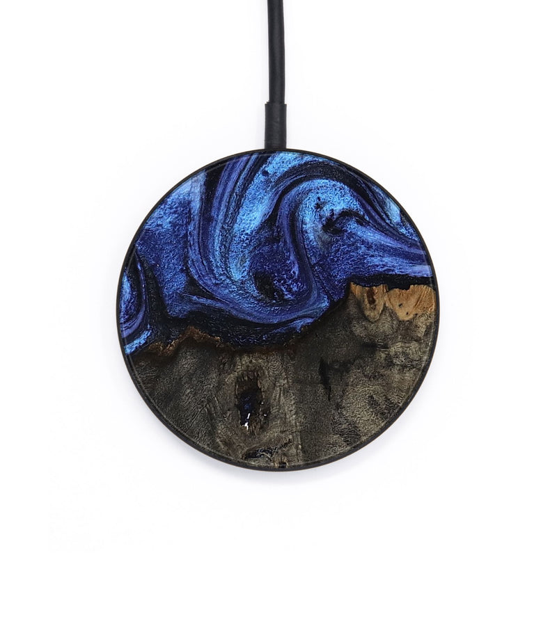 Circle Wood Wireless Charger - Jess (Blue, 802072)