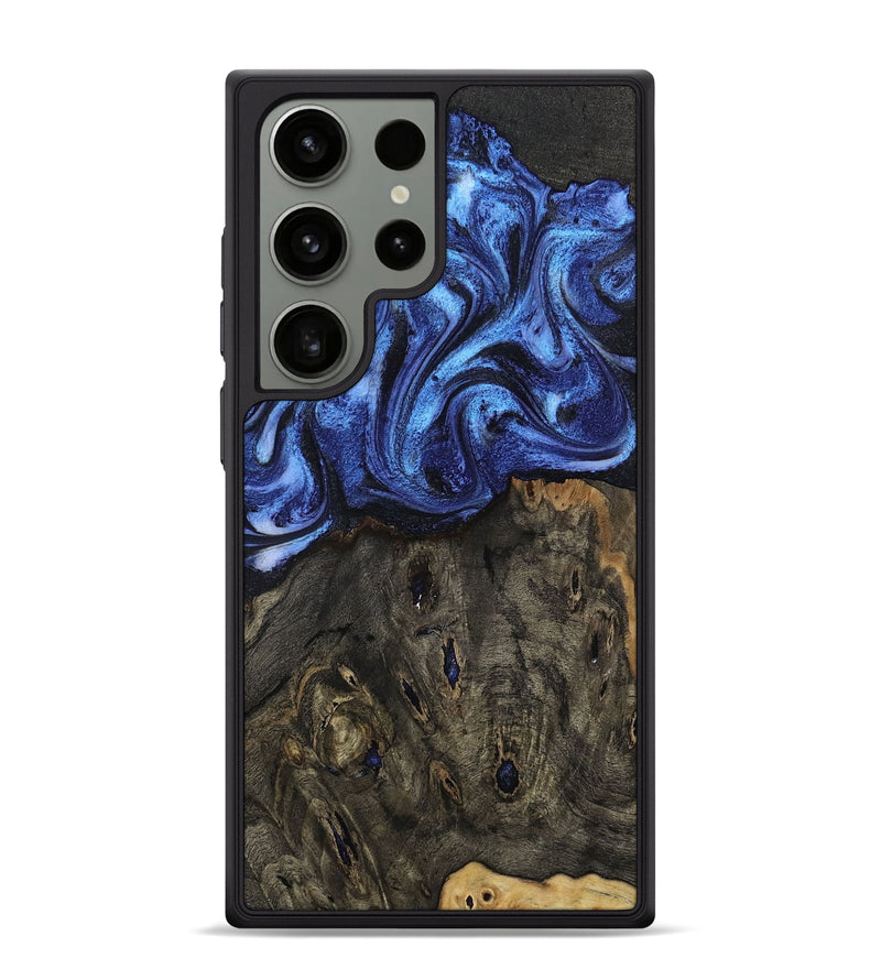 Galaxy S24 Ultra Wood Phone Case - Jess (Blue, 802072)