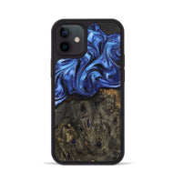 iPhone 12 Wood Phone Case - Jess (Blue, 802072)