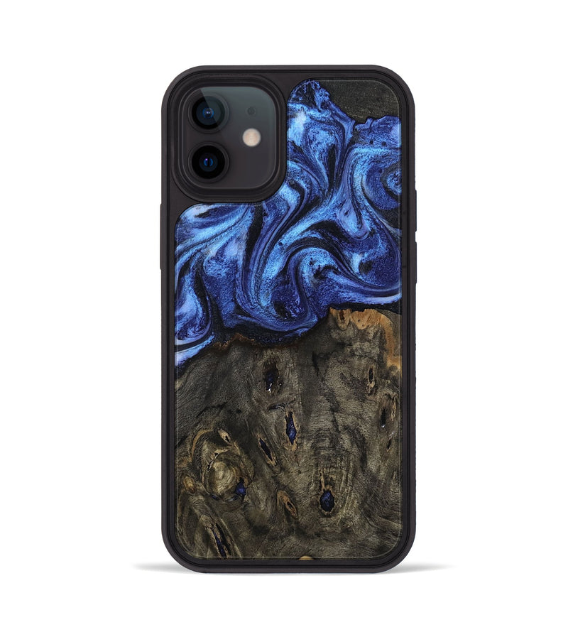 iPhone 12 Wood Phone Case - Jess (Blue, 802072)