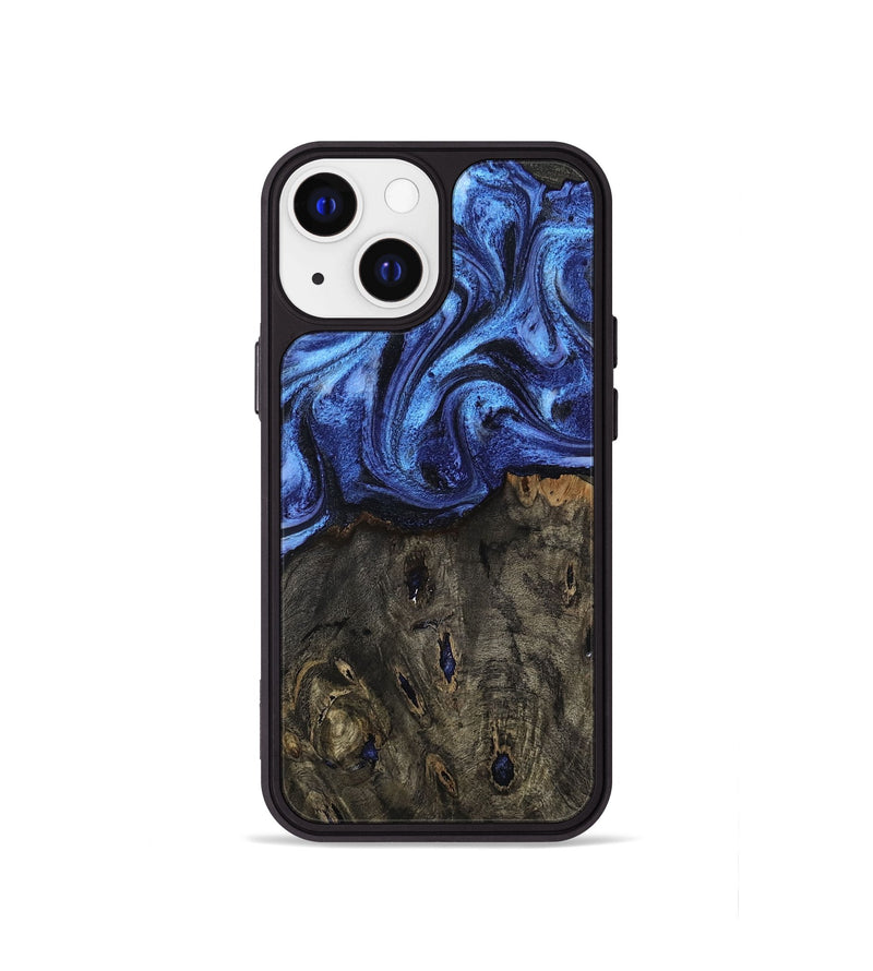 iPhone 13 mini Wood Phone Case - Jess (Blue, 802072)