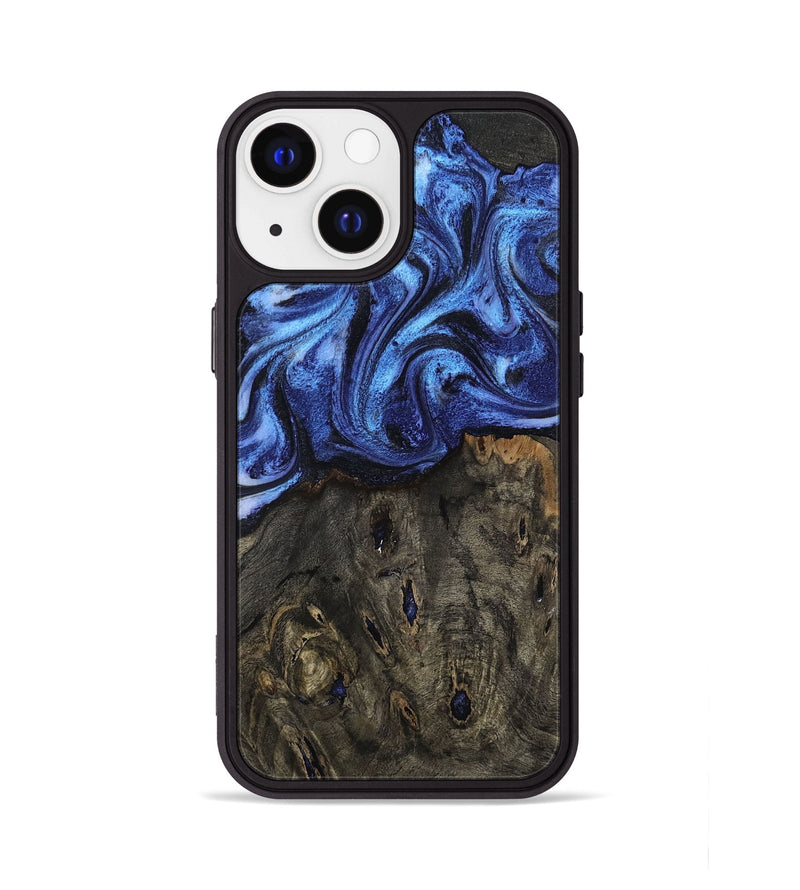iPhone 13 Wood Phone Case - Jess (Blue, 802072)