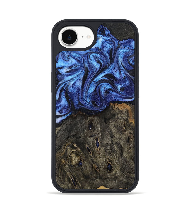 iPhone 16e Wood Phone Case - Jess (Blue, 802072)