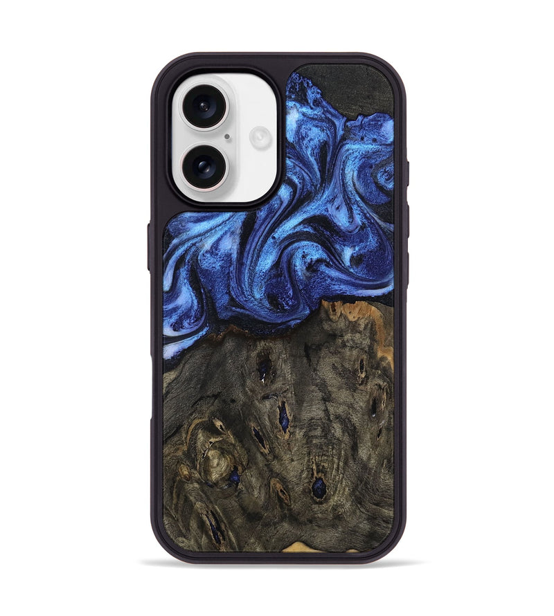 iPhone 17 Wood Phone Case - Jess (Blue, 802072)